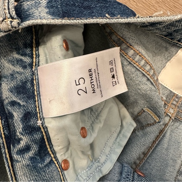 MOTHER Denim Blue Ankle Crop Jeans - Picture 8 of 12